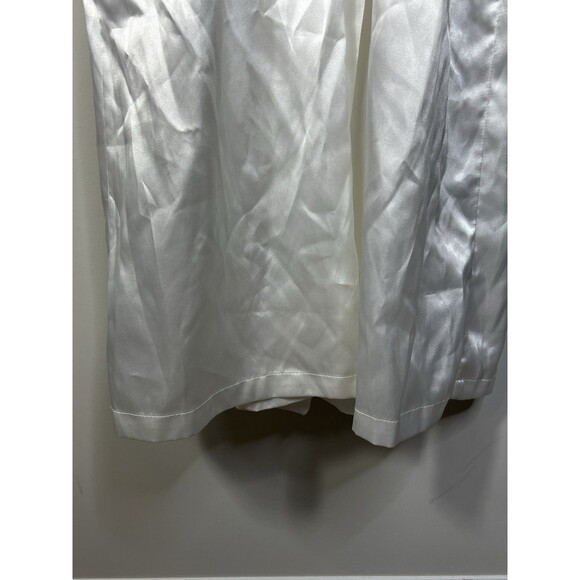 NWT VTG 80s Cabernet White Satin Lace Robe Wedding Honeymoon Peignoir Size M - Picture 10 of 14